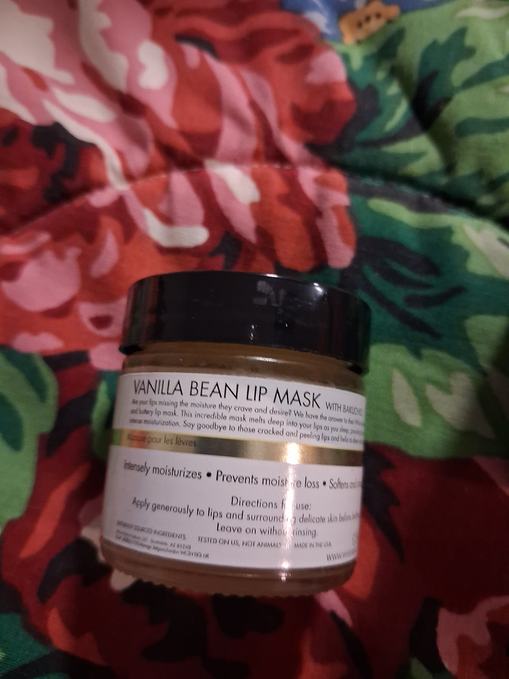 Vanilla Bean Lip Mask Intensive Moisturizer - Brown